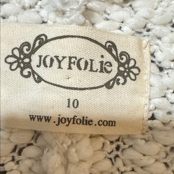 Joyfolie Ivory Textured Cardigan - Picture 2 of 9